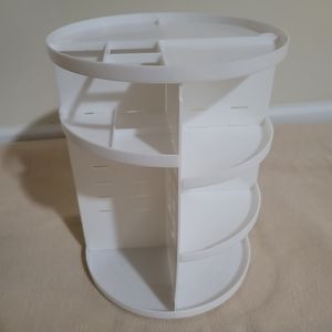 🚨FINAL PRICE DROP🚨 360-Degree Rotating White Makeup Organizer